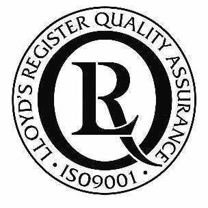 เครื่องหมาย Lloyd's Register Quality Assurance ISO 9001